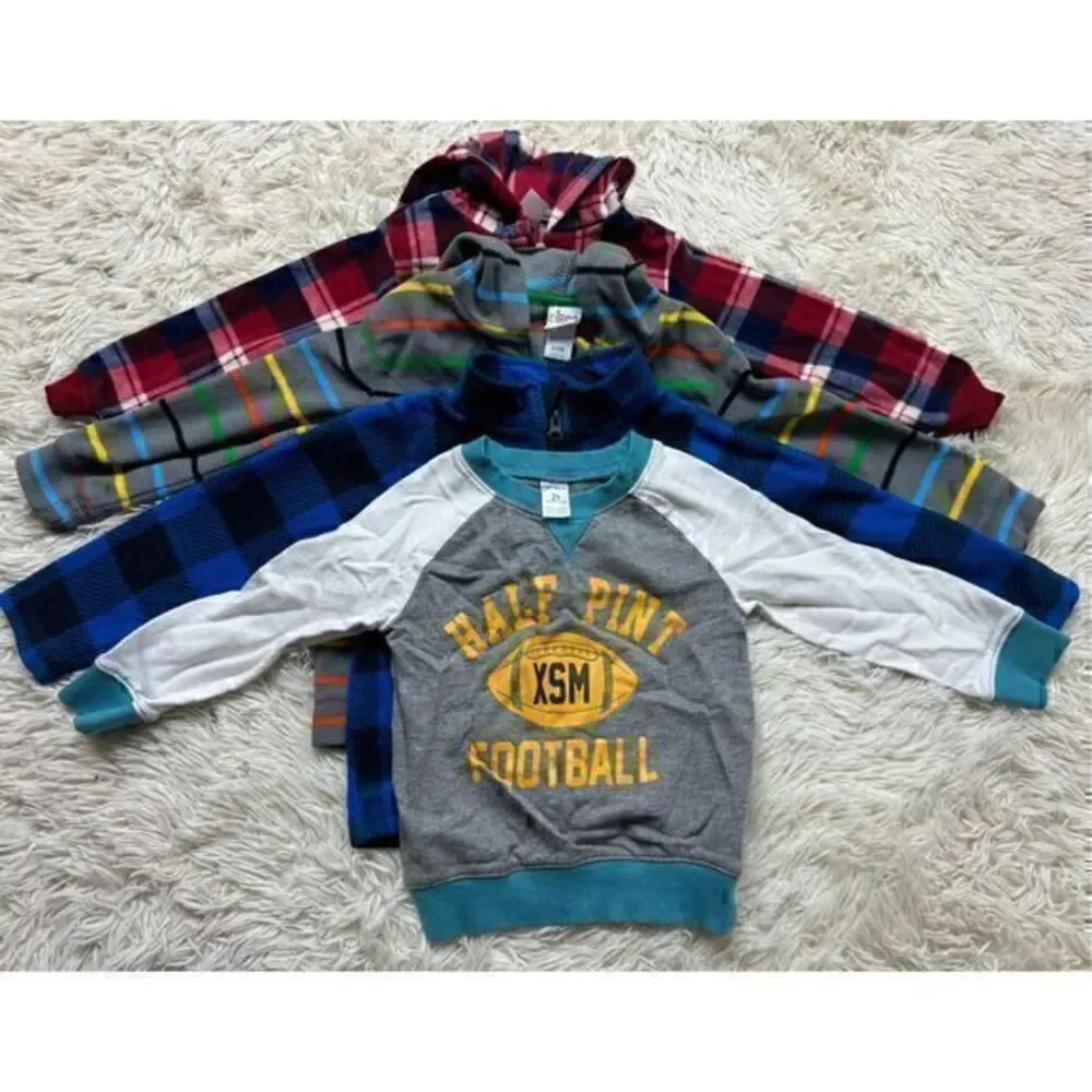 4 piece Boys Size 2T/24 month toddler sweaters and jacket bundle by Carters & Ci